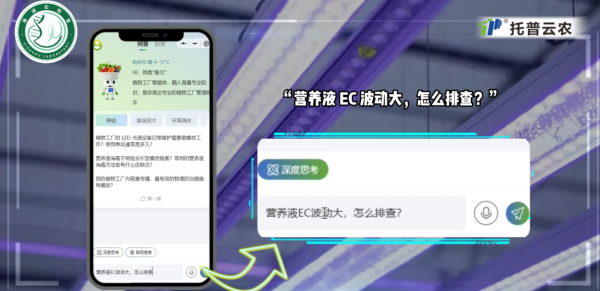 托普云农联合湘湖实验室发布植物工厂首个专属智能体